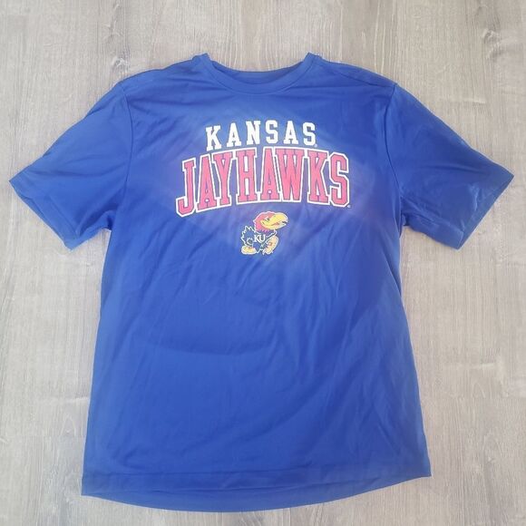 Kansas Jayhawks Shirt Mens Adult Large Blue KU Basketball NCAA Champion - Picture 1 of 6